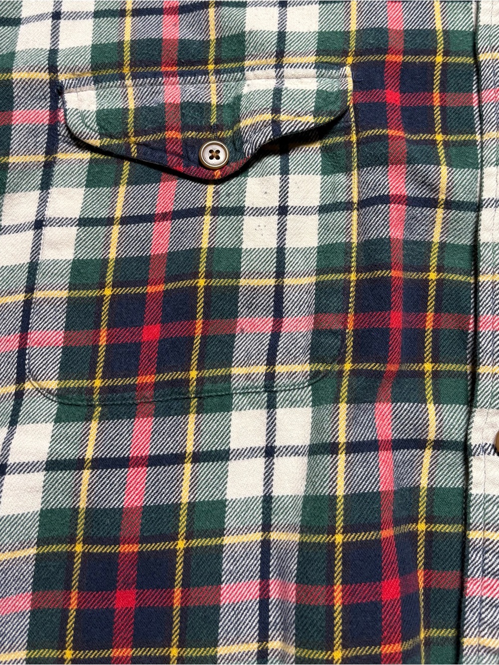 Vintage Y2K, Abercrombie and Fitch Classic Green Plaid Men's Flannel Shirt - Picture 7 of 7
